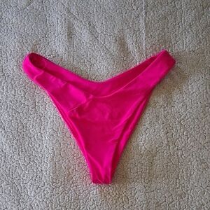 Zaful Vibrant Pink Bikini Bottom